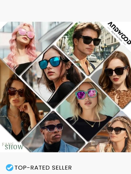 Oversized Square Polarized Sunglasses Fit Over Glasses TR90 Unisex UV400 main image 7
